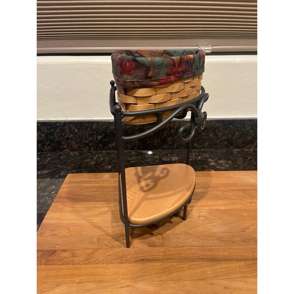 longaberger Basket Wrought Iron Corner Stand - Picture 4 of 7